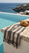 Load image into Gallery viewer, Ray Turkish Towel | Black