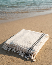 Load image into Gallery viewer, Raw Turkish Towel | Black
