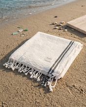 Load image into Gallery viewer, Raw Turkish Towel | Black