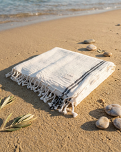 Load image into Gallery viewer, Raw Turkish Towel | Black