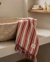Load image into Gallery viewer, Ray Turkish Towel | Red