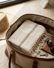 Load image into Gallery viewer, Loose Turkish Towel | Mocha