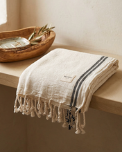 Load image into Gallery viewer, Raw Turkish Towel | Black