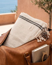 Load image into Gallery viewer, Raw Turkish Towel | Black