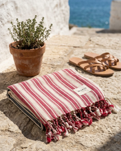 Load image into Gallery viewer, Ray Turkish Towel | Red