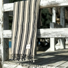 Load image into Gallery viewer, Ray Turkish Towel | Black