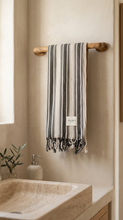 Load image into Gallery viewer, Ray Turkish Towel | Black
